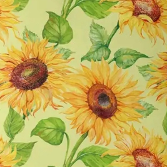 NEW ALL SEASONS SUNFLOWER SOFT YELLOW POLYESTER PILLOW COVER 17.7" HOME DECOR - Picture 2 of 2